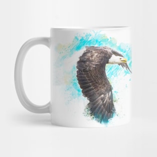 Golden Eagle Bird Animal Wildlife Forest Nature Free Watercolor Mug